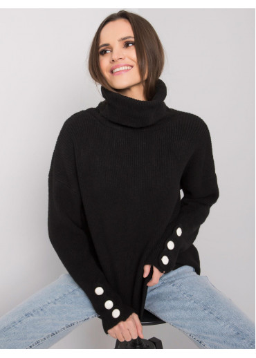 Čierny dámsky sveter