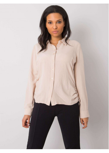 Béžovo hnedá dámska košeľa