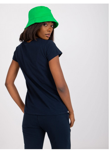 Modré bavlnené tričko