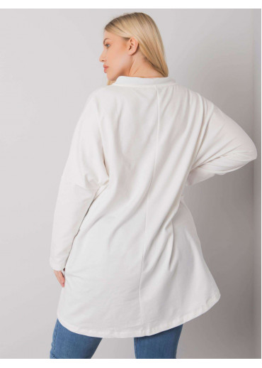 Smotanovo biela mikinová tunika