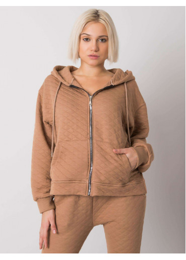 Hnedá mikina s kapucňou