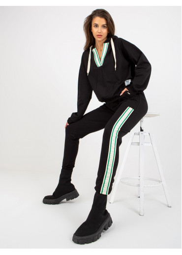 Čierna tepláková súprava