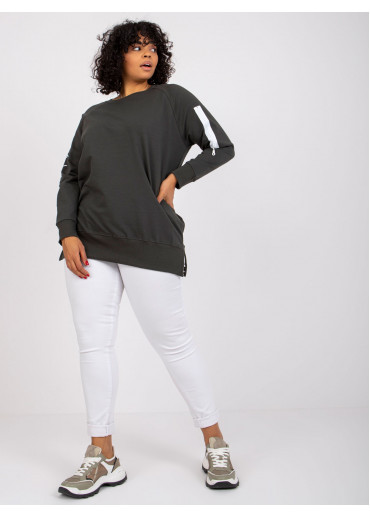 Khaki zelená one size tunika