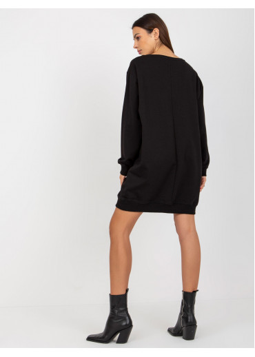 Čierna predĺžená mikina