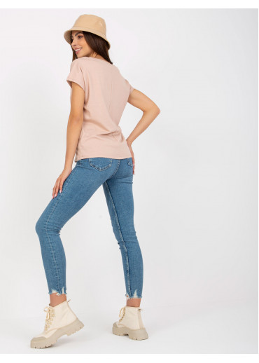 Béžovo hnedé tričko