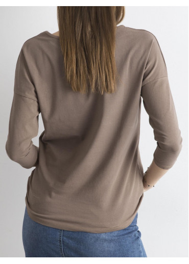 Hnedé basic tričko