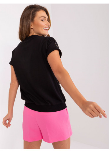 Čierne tričko srdcia