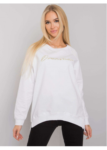 Biela basic mikina
