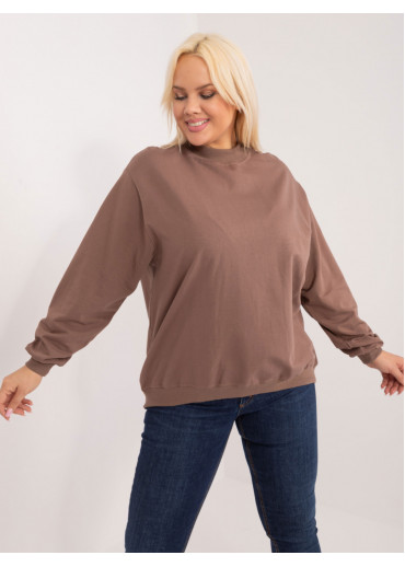 Hnedá bavlnená mikina