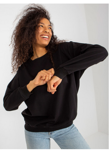 Čierna basic mikina