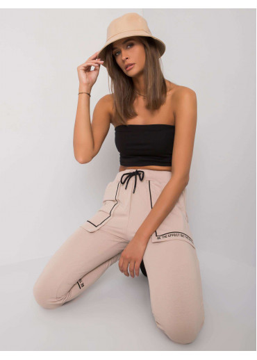 Béžovo hnedé tepláky