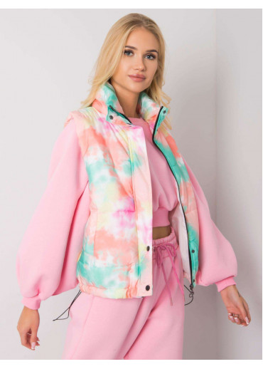 Zelená batikovaná vesta