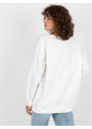 Smotanovo biela basic mikina