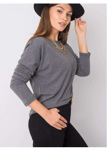 Tmavosivé tričko s dlhým rukávom