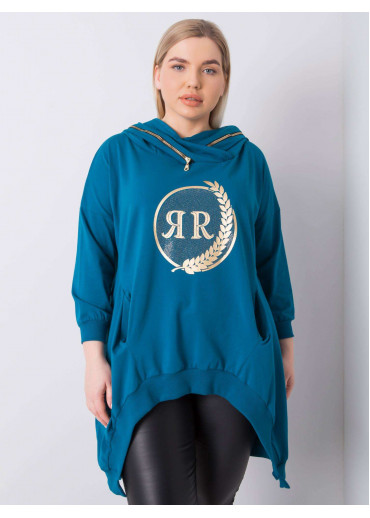 Zelená mikina s kapucňou