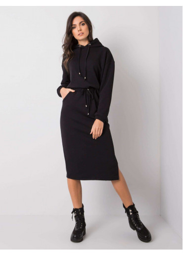 Čierna teplákova súprava so sukňou