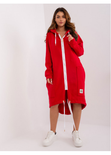 Červená dlhá mikina