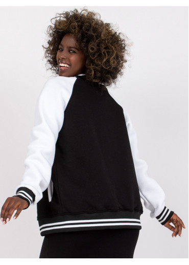 Čierna baseballová mikina