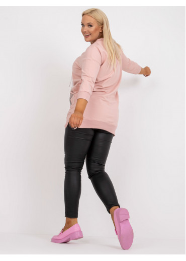 Púdrovo ružová mikina