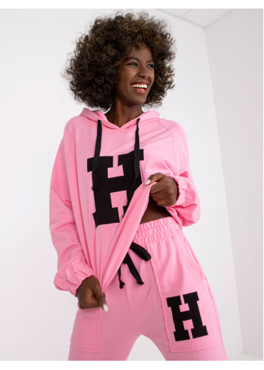 Púdrovo ružová tepláková súprava