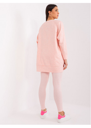 Púdrovo ružový teplákový komplet