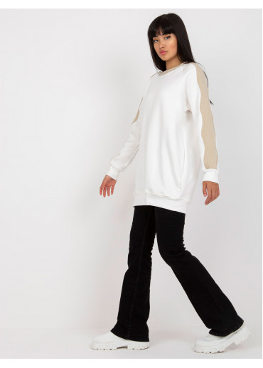 Béžovo hnedá mikinová tunika