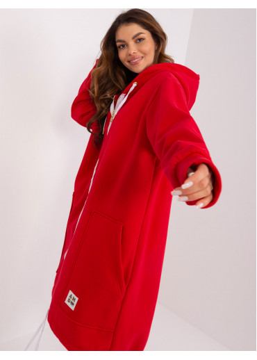 Červená dlhá mikina