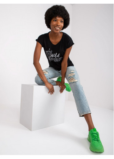 Čierne tričko s potlačou