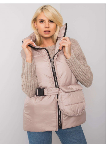 Béžovo hnedá vesta