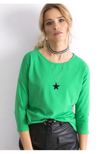 Zelené bavlnené tričko