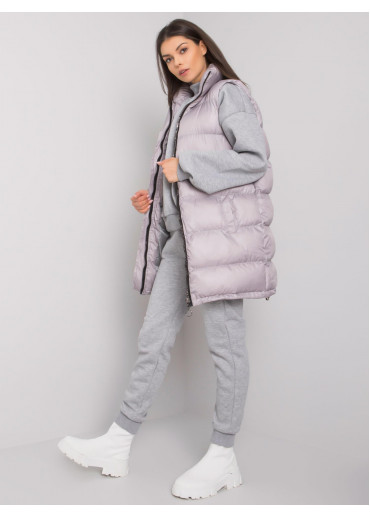 Sivá tepláková súprava s vestou