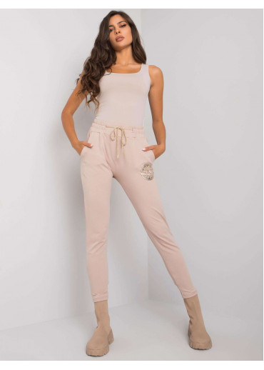 Béžovo hnedé tepláky