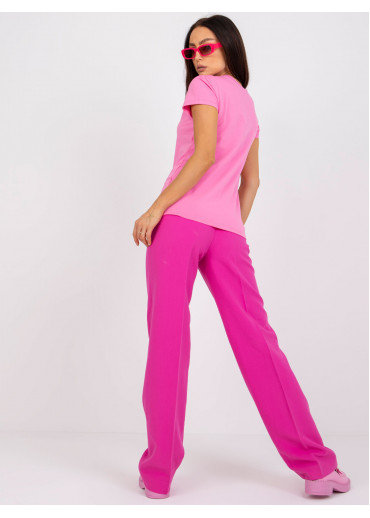 Púdrovo ružové basic tričko