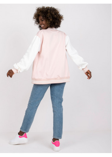 Púdrovo ružová mikina