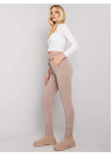 Béžovo hnedé tepláky