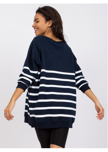 Modrá dámska mikina