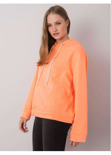 Oranžová mikina s kapucňou