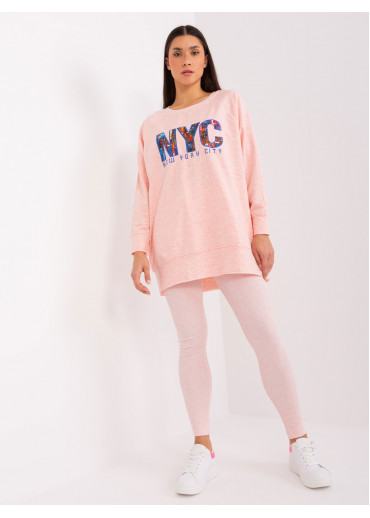 Púdrovo ružový teplákový komplet