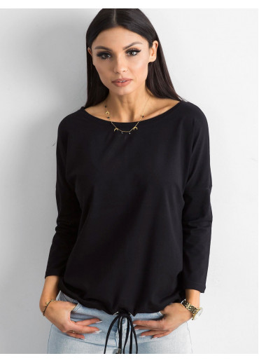 Čierne bavlnené tričko