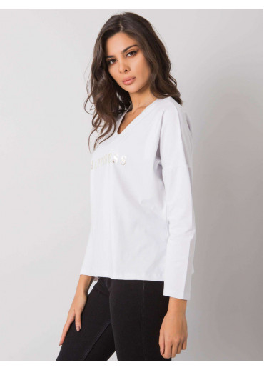 Biele tričko s dlhým rukávom