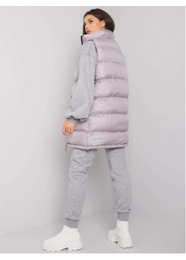 Sivá tepláková súprava s vestou