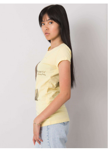 Žlté bavlnené tričko