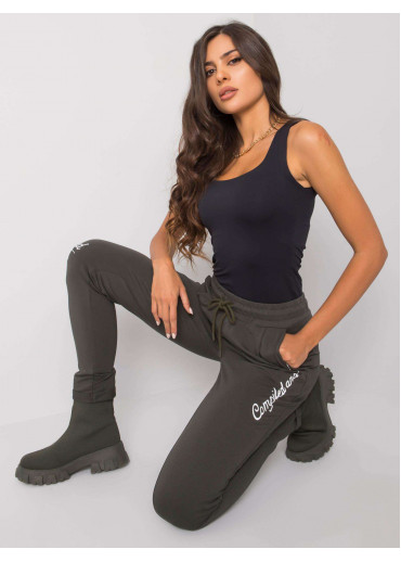 Khaki zelené tepláky