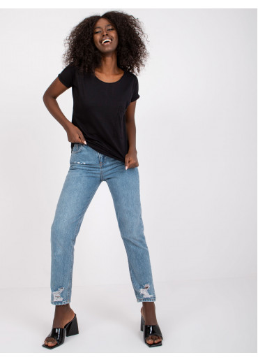 Čierne basic tričko