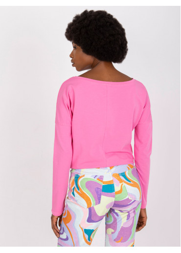 Ružové tričko s dlhým rukávom