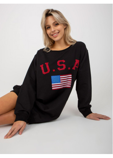 Čierna mikina USA