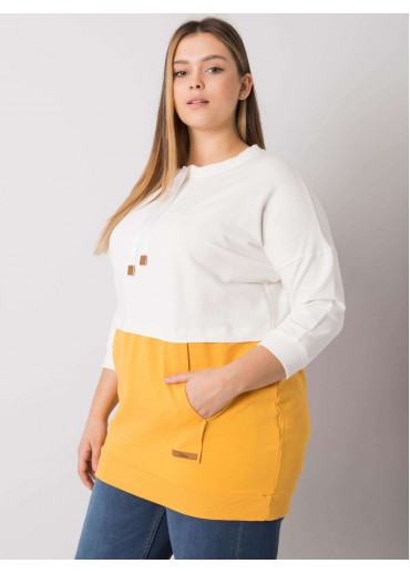 Žltá bavlnená tunika