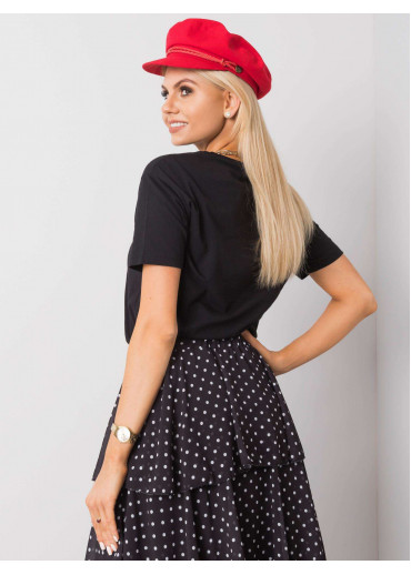 Čierne bavlnené tričko