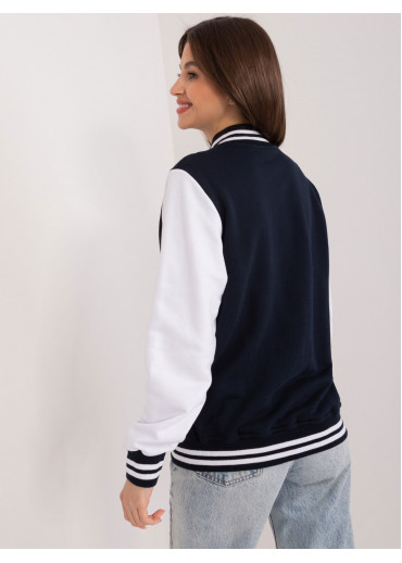 Tmavomodrá baseballová mikina