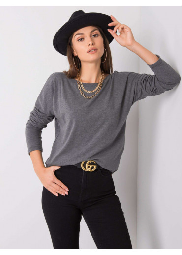 Tmavosivé tričko s dlhým rukávom